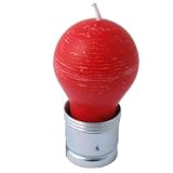 Klaner red bulb candle