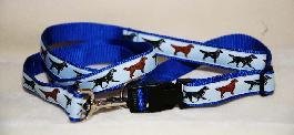 Designer Flat-Coated Retriever Dog Leash – Green Flat-Coated Retriever Leash- Four Feet Long – Made in USA