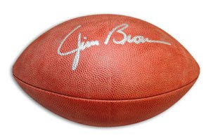Jim Brown Signed Browns Football