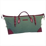 Estancia Medium Leather & Waxed Canvas Duffel Bag Color: Khaki