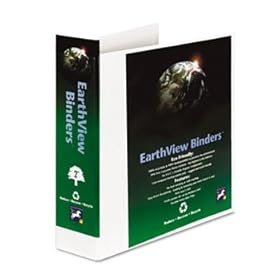 Earthview Round Ring Presentation Binder, 2 Capacity, White