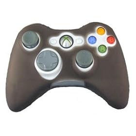 Black Silicone Skin for Microsoft XBox 360 Controller by Vortex