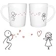 BoldLoft "From My Heart to Yours" Couple Coffee Mugs-Ideal Birthday Christmas Wedding Anniversary Valentine Gift for HIM or HER