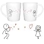 BoldLoft "From My Heart to Yours" Couple Coffee Mugs-Ideal Birthday Christmas Wedding Anniversary Valentine Gift for HIM or HER
