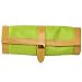 Travel Jewelry Roll Leather Compact Lime