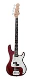 G&L Tribute SB2 4 String Bass Bordeaux Red Metallic with Rosewood Fretboard and Pearl Pickguard