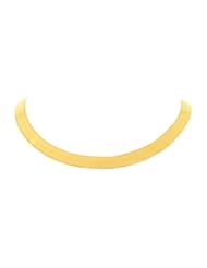 Ladies 10K Yellow Gold Herringbone Chain Necklace 20"