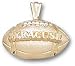 Syracuse Orange Solid 10K Gold ''SYRACUSE'' Football Pendant