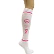 Pink Ribbon Breast Cancer Awareness Relay for Life Knee Socks Great for Fundraising Walk Survivor