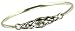 Silver Ladies White Cubic Zirconia Celtic Style Bangle