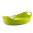 Rachael Ray Stoneware 3-Quart Large Oval Bubble & Brown Baker, Green
