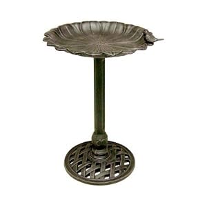 Midas-Lin #29651CR Cast Aluminum Bird Bath by 