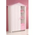 Pharao24 Kinder Kleiderschrank weiss rosa Lilith