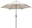 TropiShade TropiLight 9-Foot Bronze Aluminum Lighted Market Umbrella, Canvas