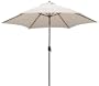 TropiShade TropiLight 9-Foot Bronze Aluminum Lighted Canvas Market Umbrella