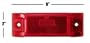 Red Truck Trailer Reflexive Clearance Marker Lights