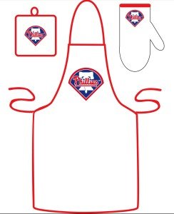 Philadelphia Phillies Grilling Apron Set