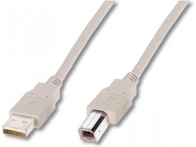 ASSMANN USB2.0 Anschlusskabel 3m USB A zu USB B beige bulk Preisvergleich