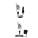 Essential Kit for the Sanyo SCP-5300 - includes Car and Wall Charger with Rapid Charge Technology - Gomadic Brand w/ TipExchange Technology
