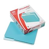 Pendaflex 421013AQU Pendaflex Interior File Folders, 1/3 Cut, Top Tab, Letter, Aqua, 100/Box