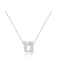 Micro-Pave Initial U Pendant Necklace