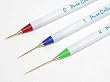 Set of 3 Sable NAIL ART Brushes Pen, Detailer Liner and Striper