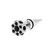 FAKE STRETCHER WITH CRYSTALS (STEEL, BLACK CZ) Gauge: 16 Sold as a Single Unit