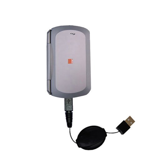 Retractable USB Cable for the Qtek 9000 with Power Hot Sync and Charge capabilities - uses Gomadic TipExchange Technology