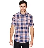 North Coast Pure Cotton Fluro Checked Shirt