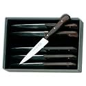 Victorinox 4-3/4-Inch Straight-Edge Pointed-Tip Steak Knife, Set of 6, Rosewood Handles