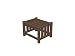 Recycled Plastic Mission Ottoman with Cushion by Polywood Frame Color: Mahogany