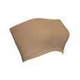 Seamless Bandeau Strapless Tube Top Bra Khaki Beige