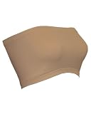 Seamless Bandeau Strapless Tube Top Bra Khaki Beige