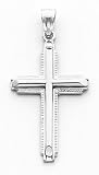 14k Polished Cross Pendant