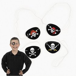 Pack Of 48 Pirate Eye Patches/Party Favors Assorted