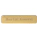 Engraved single line brass name plate