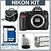Nikon D90 12.3 Megapixel Digital SLR Camera Kit. with 4GB SD Memory Card, Spare EN-EL3e Lithium-Ion Rechargeable Battery, Slinger Camera Bag, USB 2.0 SD Card Reader