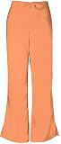 Cherokee Workwear Scrubs 4101 PETITE Low Rise Flare Leg Scrub Pant (Orange Sorbet, Medium Petite)