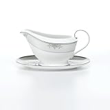 Mikasa Floral Elegance Gravy Boat and Stand