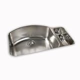 American Standard 7504.000.075 Culinaire 33-Inch Undercounter Mount Dual Level Kitchen Sink, Stainless Steel