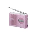 SONY TV(1-3ch)/FM/AM PLLシンセサイザーハンディーポータブルラジオ ピンク ICF-M55/P