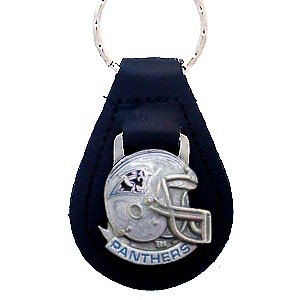 Carolina Panthers Small Leather Key Ring