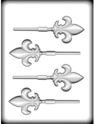 Buy 3-1 4 fleur de lis Hard Candy Mold: 3 Count by CKP
