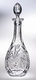 PINWHEEL CRYSTAL 46 OUNCE OVERSIZED WINE DECANTER