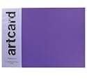 Paperchase 5 Sheets Of A3 Artcard. Purple Design
