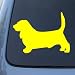 BASSET HOUND - Dog - Vinyl Car Decal Sticker #1489 | Vinyl Color: Yellow