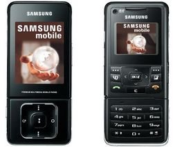 Samsung - F500 T�l�phone portable -  Double face / Vibreur / MicroSD / Bluetooth / USB / 2Mpixels / TV / MP3 / Divx - noir