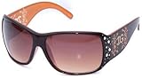 IMAGE OF IG Rhinestone Womens Plastic Fashion Sunglasses in Brown