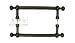 Bead end oversized 8″ centers back to back door pull in oil rubbed bro
