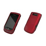 Red Rubberized Snap-On Cover Case for Blackberry Torch 9800